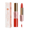 Double-headed Lipstick Lipgloss 12 Colors Lips Makeup Velvet Matte Lip Gloss Moisturizing Non-stick Cup 2 in 1 Stick