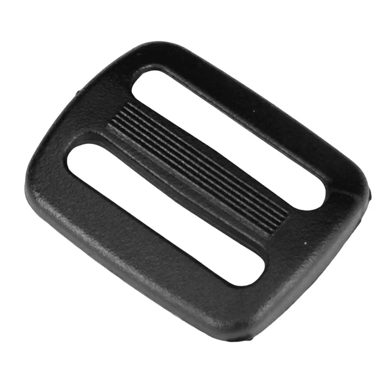 1 Inch Black Plastic Tri-Glide Slide Clips Buckles for Bag Straps