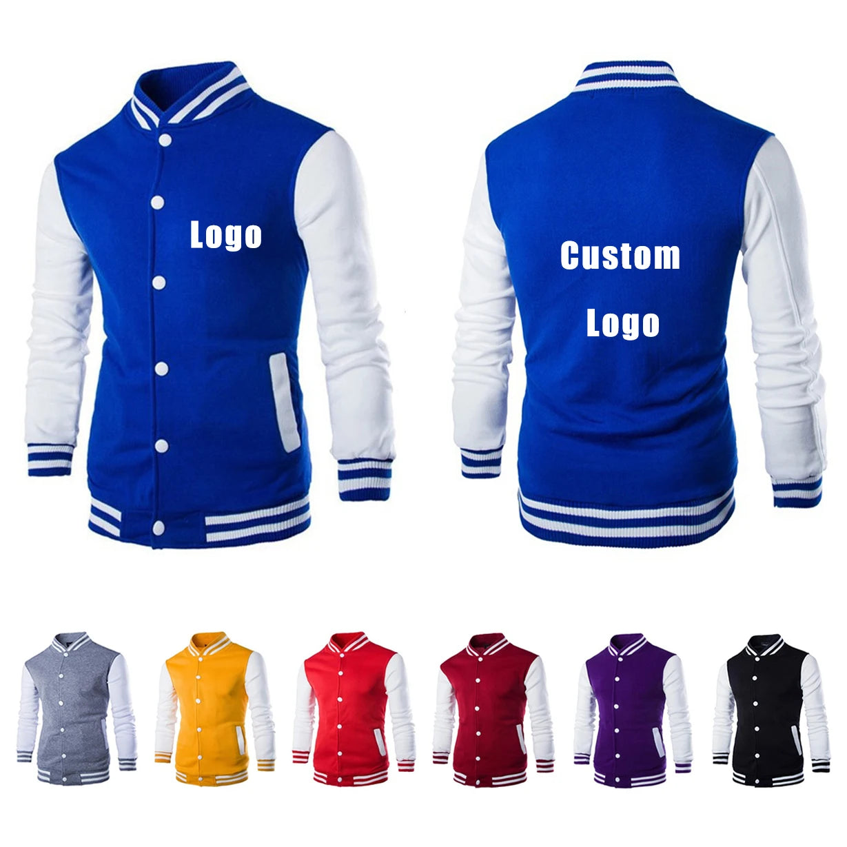 Plus Size Men's Versity College Jackets Wholesale Blank Varsity Jackets Custom Logo Mens Outerwear
