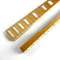 21 Frets 9.5 Inch Radius Roasted Maple ST Electric Guitar Neck with Block Inlay and White Binding