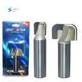 Tideway 1pc Professional Grade Double Arc Round Bottom Woodworking Milling Cutter Slotting Tool Trimming Engraving Bit CNC Tool