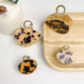 5.8cm Water Droplets Shape Tortoiseshell Hair Claws Clips Leopard Acetate Metal Oval Hair Claw Hair Styling Accessories