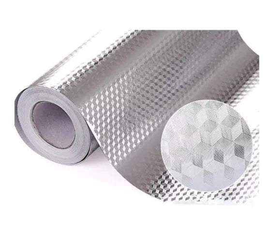 Modern Kitchen Oil-proof Waterproof PVC Stickers Anti-fouling High-temperature Rectangle Self-adhesive Wallpaper Stove Cabinet