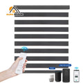 Double-Layered Blackout Windows Blinds  Zebra Blinds Shade Motorized Customized Zebra Blinds for Window