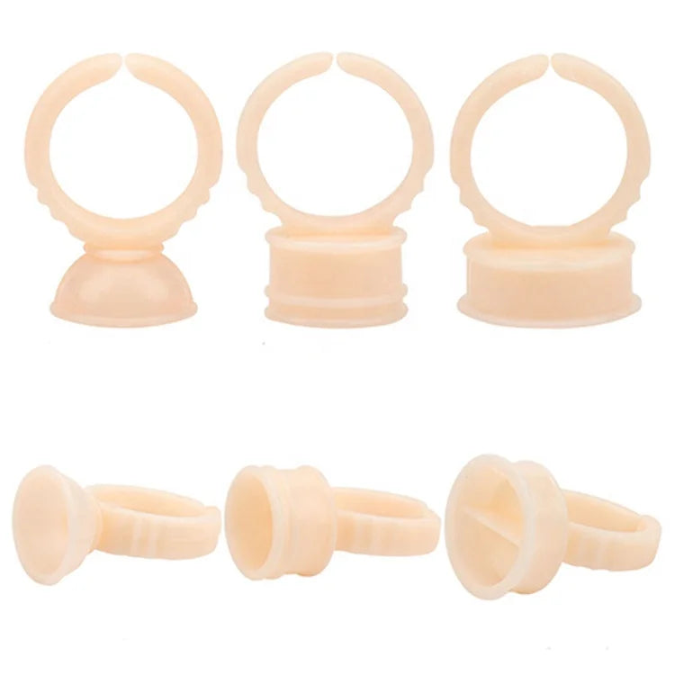 Best Seller Wholesale Disposable Permanent Makeup Ring Tattoo Ink Eyebrow Lip Tattoo Pigments Holder Rings Container Cup
