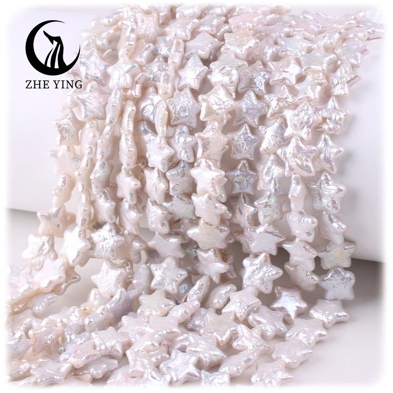 Wholesale 10-11mm Star Cultured Freshwater Pearl Beads Star Shape Baroque Loose Pearls for Jewelry Making Natural Pearl Beads