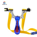 PIAOYU Professional Blue Alloy Powerful Slingshot Outdoor Sports Slingshot Hunting