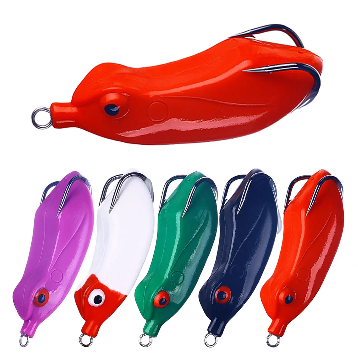 HENGJIA Soft Frog Lures 7CM/13G High Carbon Steel Hooks Fish Soft Frog Lure Fishing Frog Bait