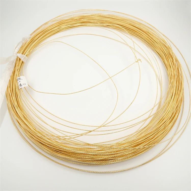 Plating Gold 18K Brass Wire Wrapped Pendant Decorative Pattern Jewelry Supplies Making Bracelet Accessories Wire