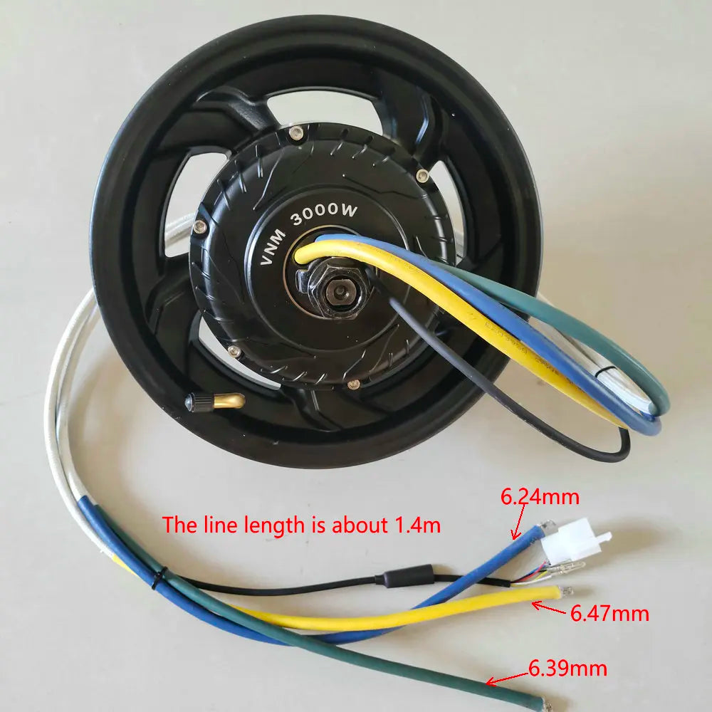 12INCH HIGH POWER BRUSHLESS MOTOR 65MM HIGH MAGNETIC STEEL 60v72v96v120v1500w2000w3000w for Electric Scooter Converseion