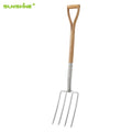 SUNSHINE High Quality Outdoor Garden Digging Fork With Y-Shap Hardwood Handle