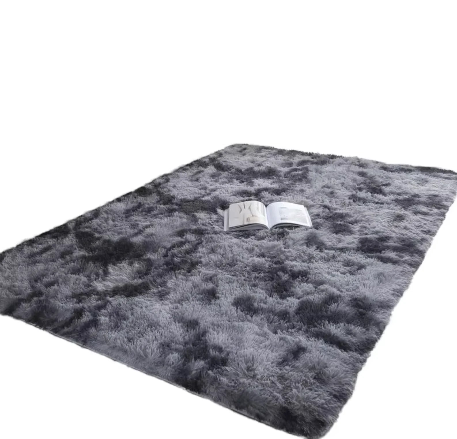 Luxurious Hot Sale Ins Style Custom Soft Mat Solid Color Plush Rug Living Room Fluffy Carpet Home Decorations