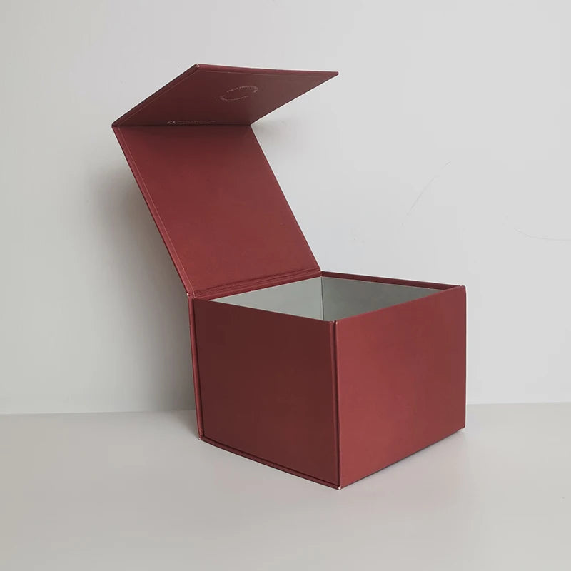 Red Color 1200gsm Grey Board Strong Folding Foldable Magnetic Packaging Boxes Embossing Matt Lamination for Face Cream Gift Use