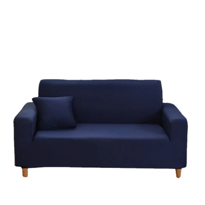 Customizable 3-Seater Magic Slip Sofa Cover Solid Plain Colors Spandex Stretchy Floral Pattern for Dining Room