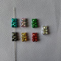 Metallic Colors Bear Acrylic Beads Cute Gummy Bear Bead for Jewelry Making DIY Pen Necklace Bracelet Earrings Gift Accessories