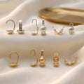 GP US Clamshell Bead Tip Plain at 14K Gold Filled Silver 925 DIY Making Permanent Jewelry Chains Findings Wholesale
