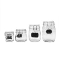 Best Selling Glass Empty Food Storage Jars with Clip Lids for Preserving Kitchen Ingredients