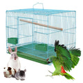 Wholesale Bird Cages Wire Rectangular Small Cage for Parrot Canaries Rekord Equipped with Sting Stick High Capacity Rabbit Cage