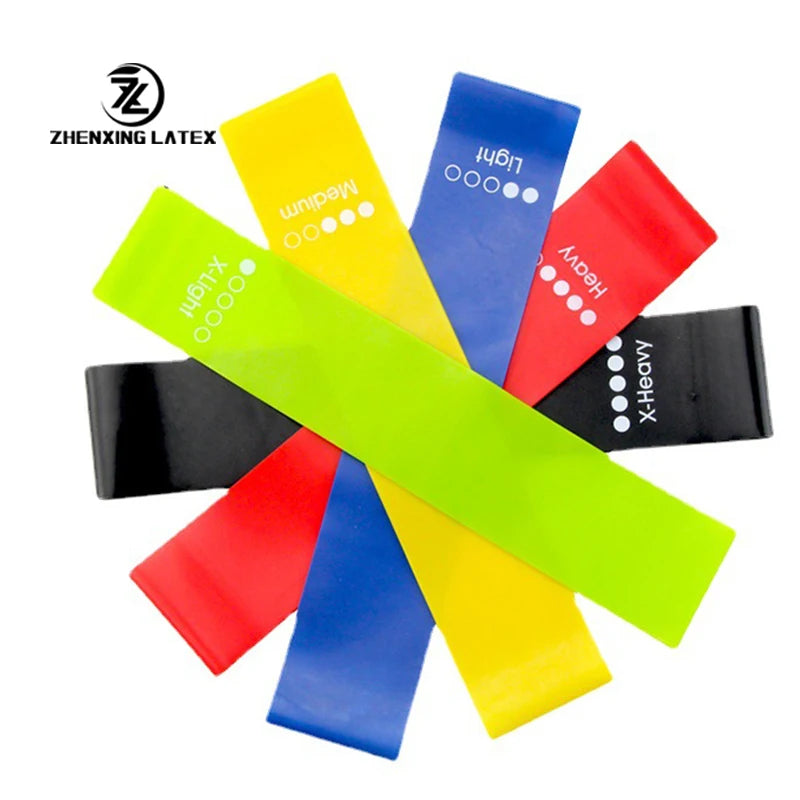 Custom Yoga Workout Gym Exercise Fitness 5 Pieces Butt Hip TPE Resistance Mini Band Loop