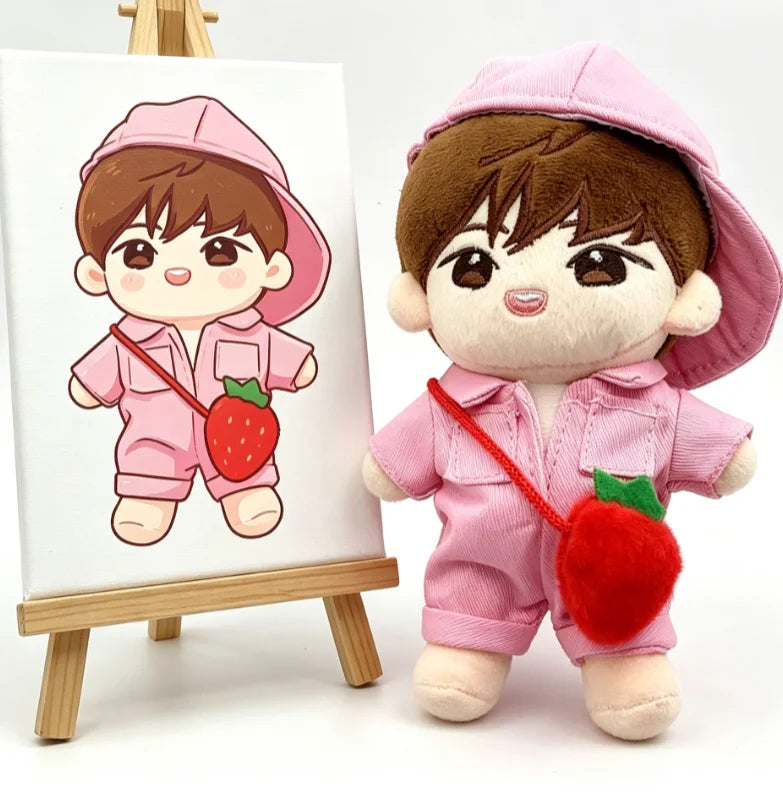Custom Plush New Fashion Lovely Small Plush Dolls Cute Korean Star Doll Plush Idol Dolls