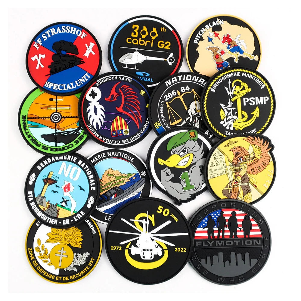 Wholesale Soft Rubber Moral Tactical Patches for Clothing/Bag/Cap/Hat Custom PVC Patch