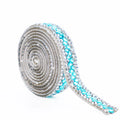 Colorful 3*3 Glass Rhinestone Sheet Hotfix Crystal Diamond Rhinestones StripTape Stress Appliques Trim for DIY Dress