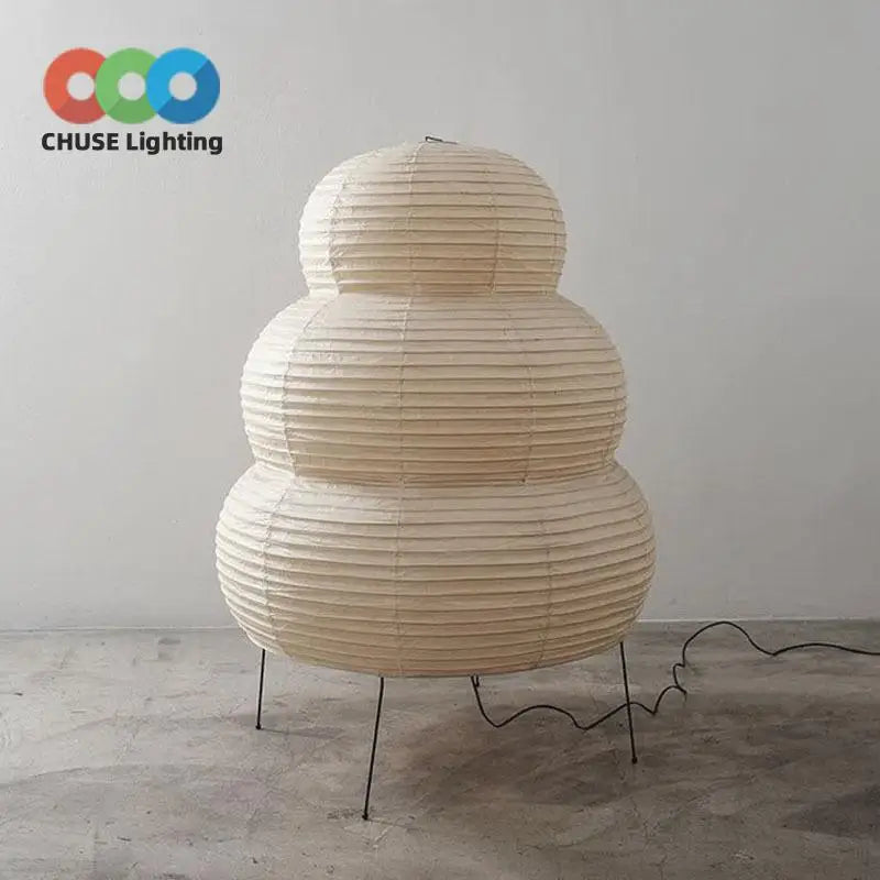 Creative Decor Tripod Desk Light Lantern Led Table Lamp Japanese Style  Hotel Paper Lights