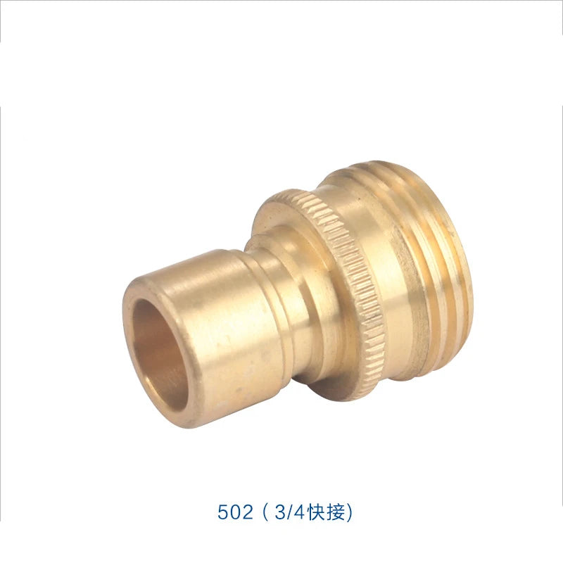 High Pressure Cleaning Machine Water Outlet Quick Connector Water Gun Spray Gun Connector Accessories 3/4 Quick Connector
