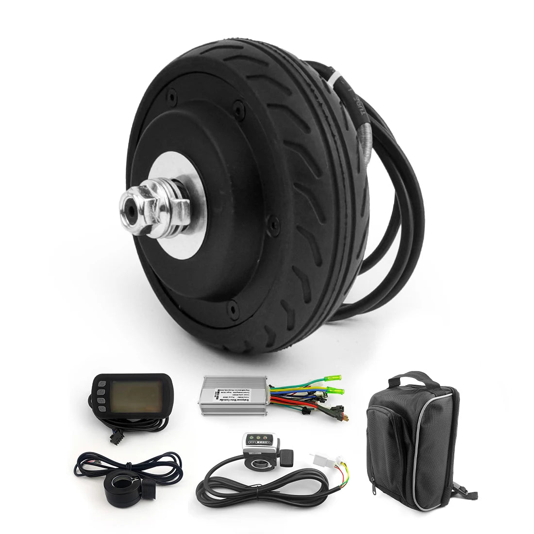 5 Inch Wheels Solid Tire Thumb Throttle Screen Hub Motor Electric Scooter Accessories Parts