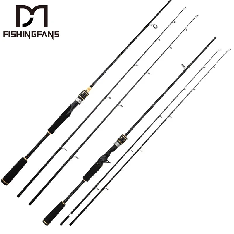 FISHINGFANS Spinning 2.70m 9FT MH 2 Sections Carbon Hollow EVA Handle 200g Lake/Stream off Shore Spin Pole Lure Fishing Rod