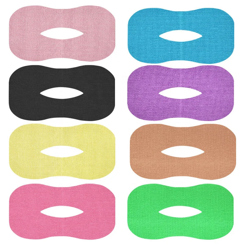Factory Large Custom logo Oval Taping Mouth Shut at Night Sleep Strips Mouth Tape with Hole Hypoallergenic Sleep Mouth Tape