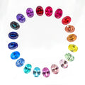 Wholesale Loose Lab Diamonds VVS Colored Gemstones Oval Cut Lab Grown Sapphire Emerald Garnet Heat Treated-Hot Sale
