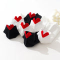 Summer New Design Cute Heart Combed Cotton Women love Pattern Ankle Socks
