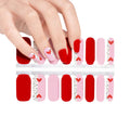 Factory Supplier Non-toxic Nail Stickers Manicure Decoration Valentine's Day Nail Art Nail Polish Strips Spring Season