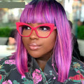 Free Sample Hot Sale UV400 Men Women Multiple Color Options Fashion Clear Lens Cat Eye Glasses Pc Custom Available Frame for