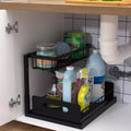 OEM 2-Layer Foldable Drawer Kitchen Bathroom Organizer Desktop Organizer Spice Rack Under Sink Organizer