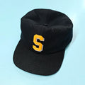 Custom Design Unstructured Black Wool Blend Baseball Caps Custom Felt Applique Patch Logo Dad Hats