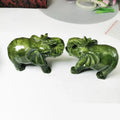 Diy Diy Natural Jade Elephant Carving Crafts Animal Semiprecious Jewelry Gift 3 Inch Crystal Elephant Ornament