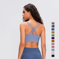 2021 Classic Shock-proof Workout Sports Bra Women's Crossover Beauty Back Gather Running Yoga Fitness Bra