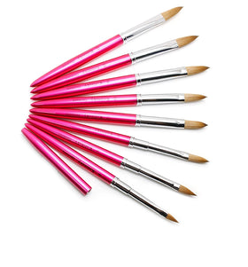High-End Luxury Acrylic Nail Brush 100% Pure Kolinsky Flat Germany Brush for Salon Beauty Use Available for Private Label
