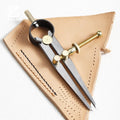 Copper Accessories Leather Spacing Planning Line Gauge Adjustable Scriber Edge Marker Manual DIY Leather Tool