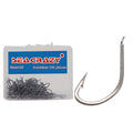 Factory Direct High Carbon Steel Fish Hook Box 100pcs Barbed Fish Hooks for River and Stream Fishing Hot Sale