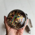 Top Quality Natural Crystal Smoky Quartz Spheres With Rainbow for Decoration