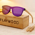 Custom Logo Etching Sleek Rimless Wooden Temple Sunglasses - All-Day Comfort for Camping & Daily Errands
