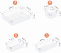 18-Piece Set of Multiple Size Desktop Storage Box Office Multi-Function Partition Storage Artifact