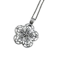 Custom Vintage Hollowed-out Large Flower Pendant Necklace Women Charm Necklace
