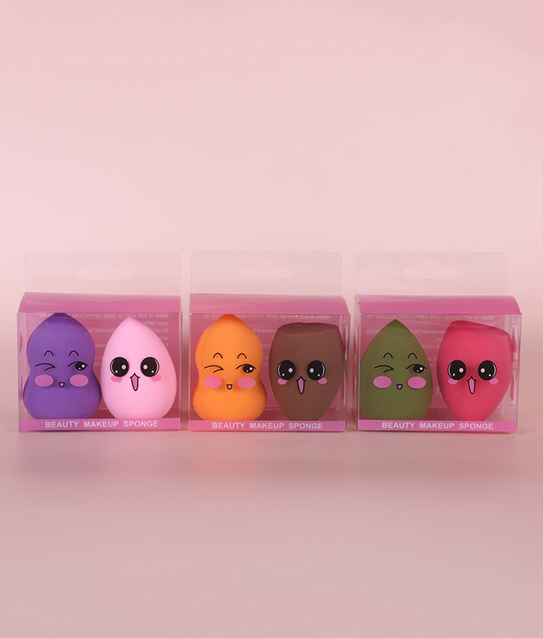 Yue Cute Beauty Ladies 2pcs Makeup Sponge Set Super Soft Eco-friendly Portable Eco-Friendly Makeup Sponge