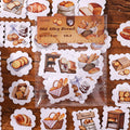American Vintage Watercolour Series Large Capacity Priming Decorative Stickers 50 Sheets Per Pack