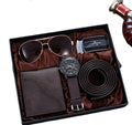 Hot-Selling Wholesale Creative Combination Suit Men Business Gift Set Wallet Belt Glasses Watch Gift Set