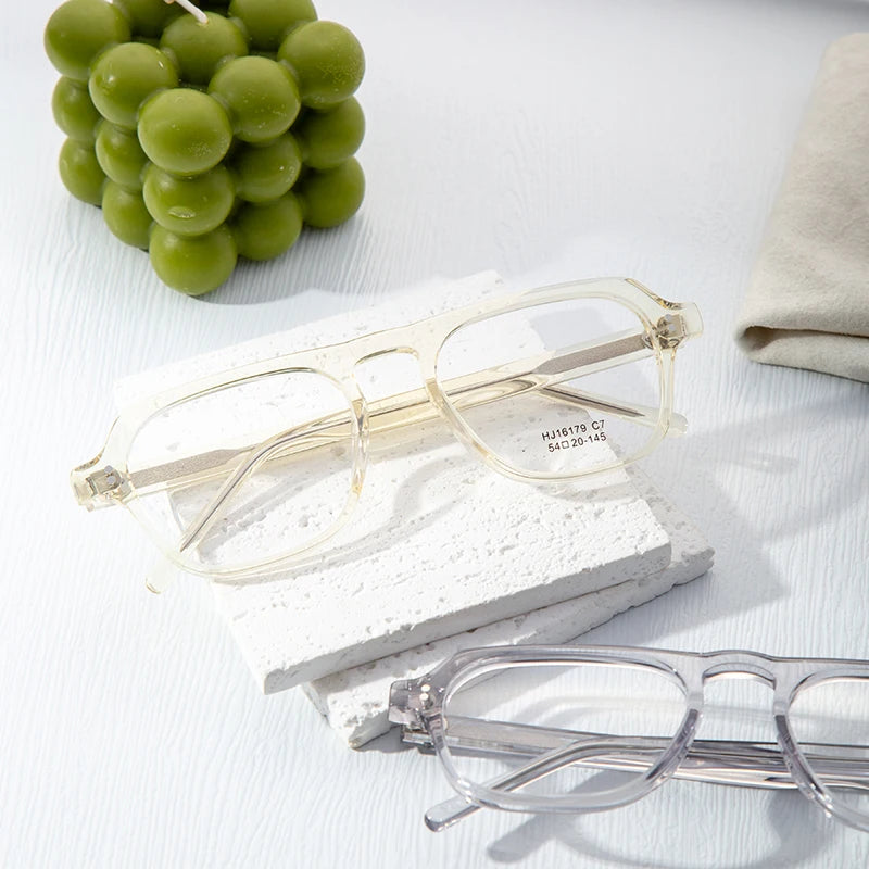 New Models of Fashionable Acetate Optical Glasses Frames Prescription Eyewear with European and American Design for Men Women